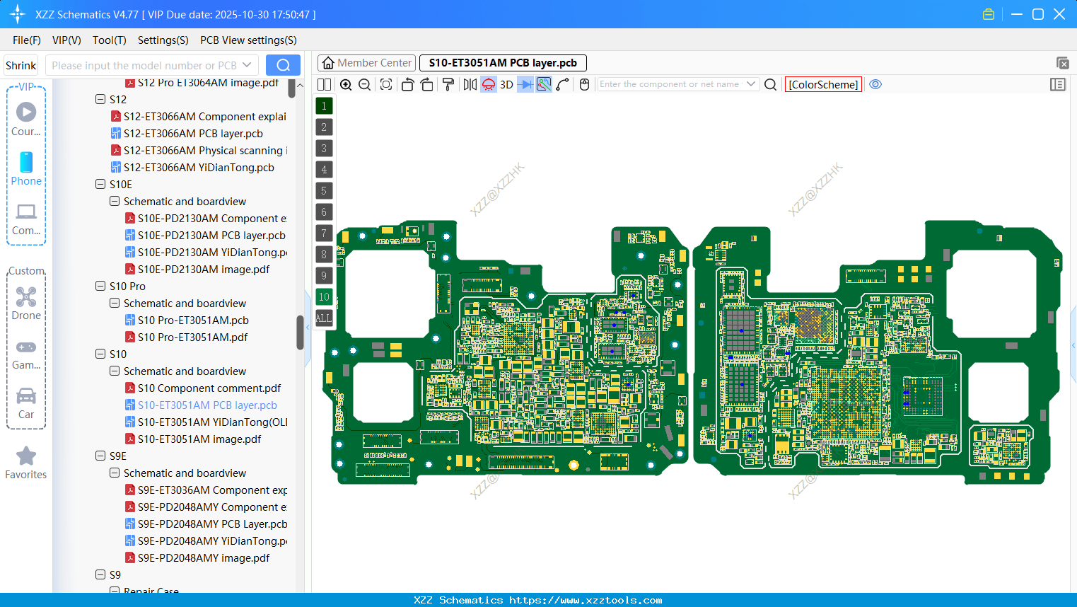VIVO S10-ET3051AM PCB Layer
